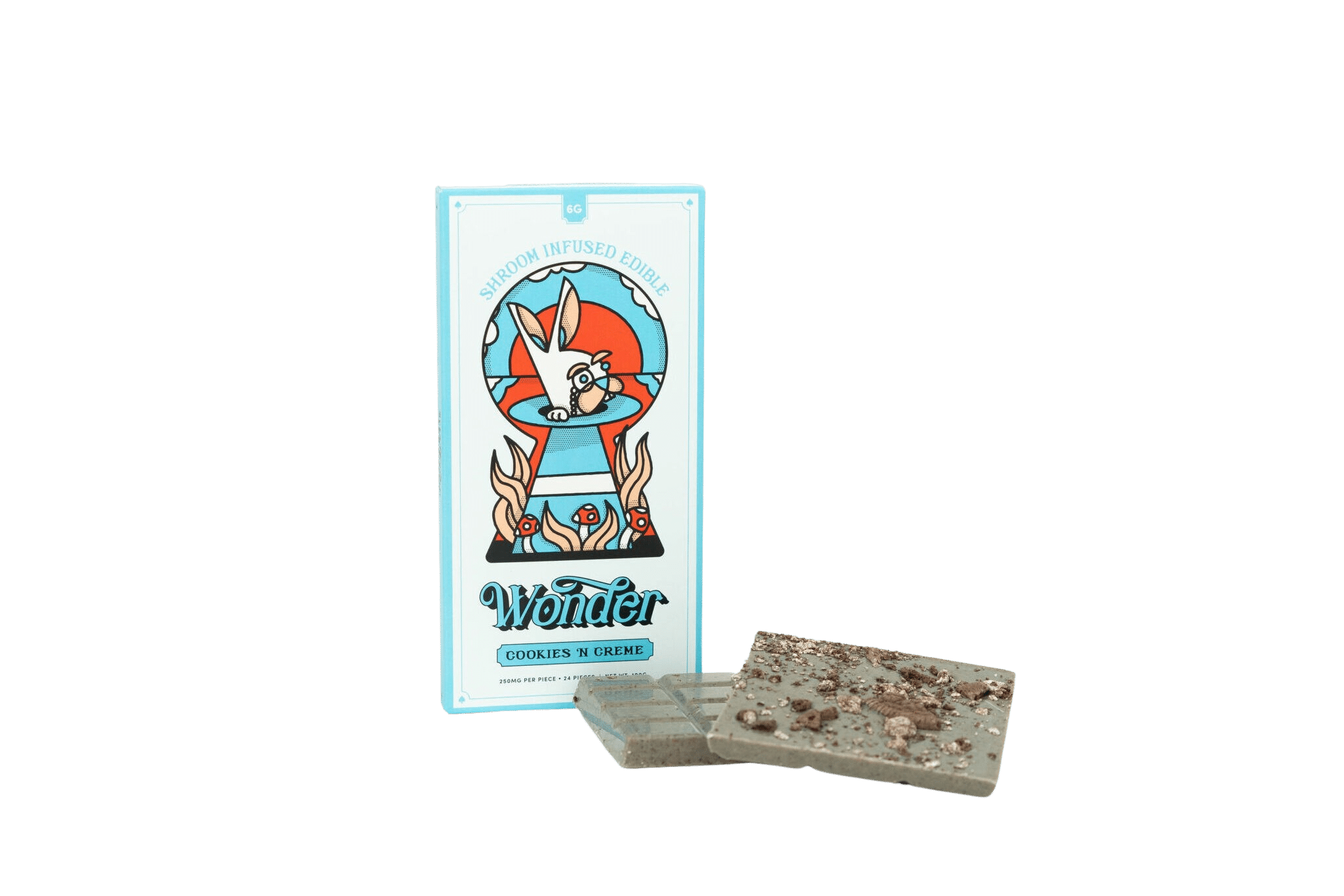 Wonder Psilocybin Chocolate Bar – Cookies ‘N Creme (6000mg)