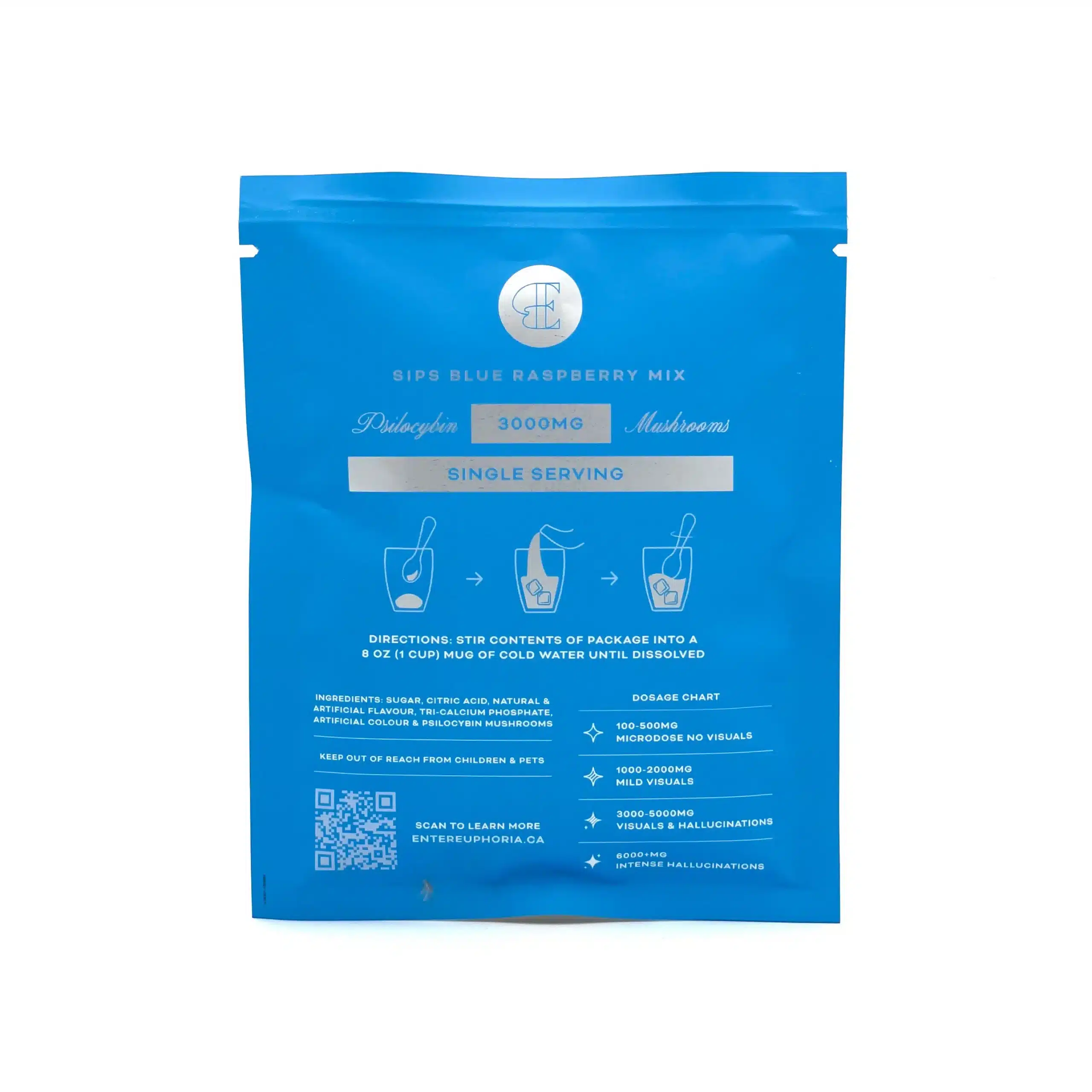 Euphoria Psychedelics – Blue Raspberry Sips (3000mg) - Image 2