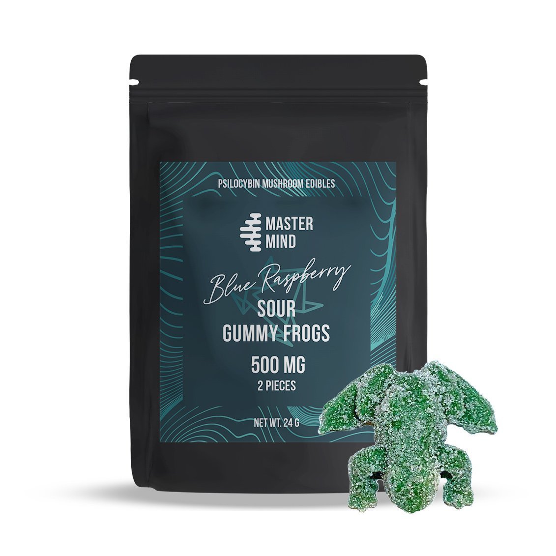 Mastermind - Blue Raspberry Sour Gummy Frogs (1000mg)