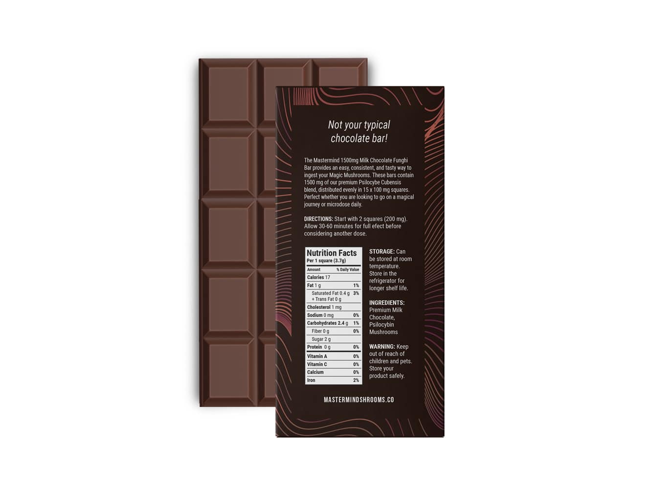 Mastermind - Milk Chocolate Bar (1500mg) - Image 2