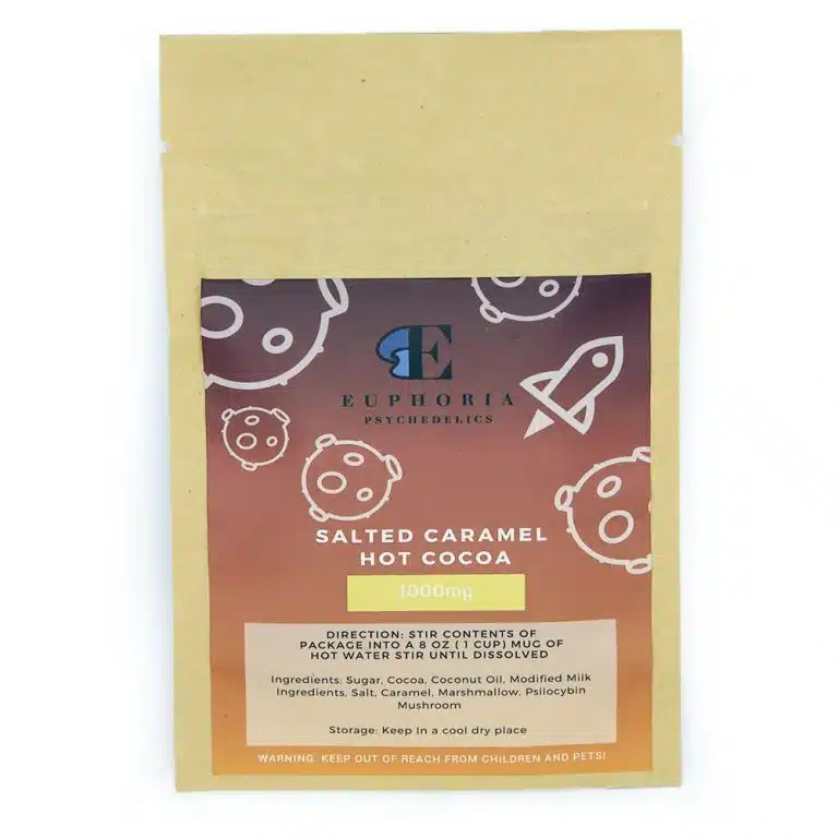 Euphoria Psychedelics Mushroom Edibles – Salted Caramel Hot Cocoa 1000mg