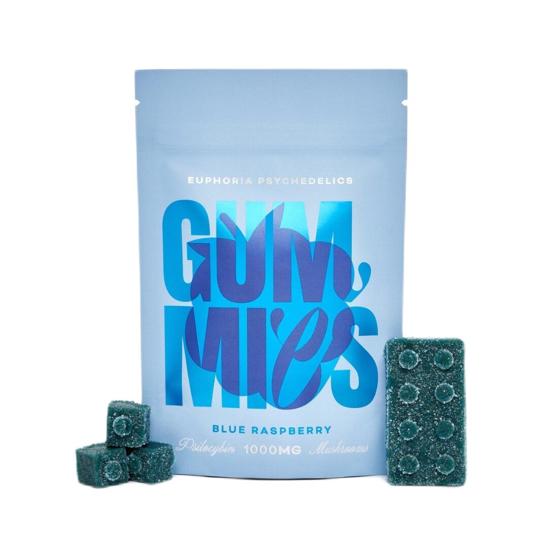 Euphoria Psychedelics - Lego Brick Blue Raspberry Gummies (1000mg)