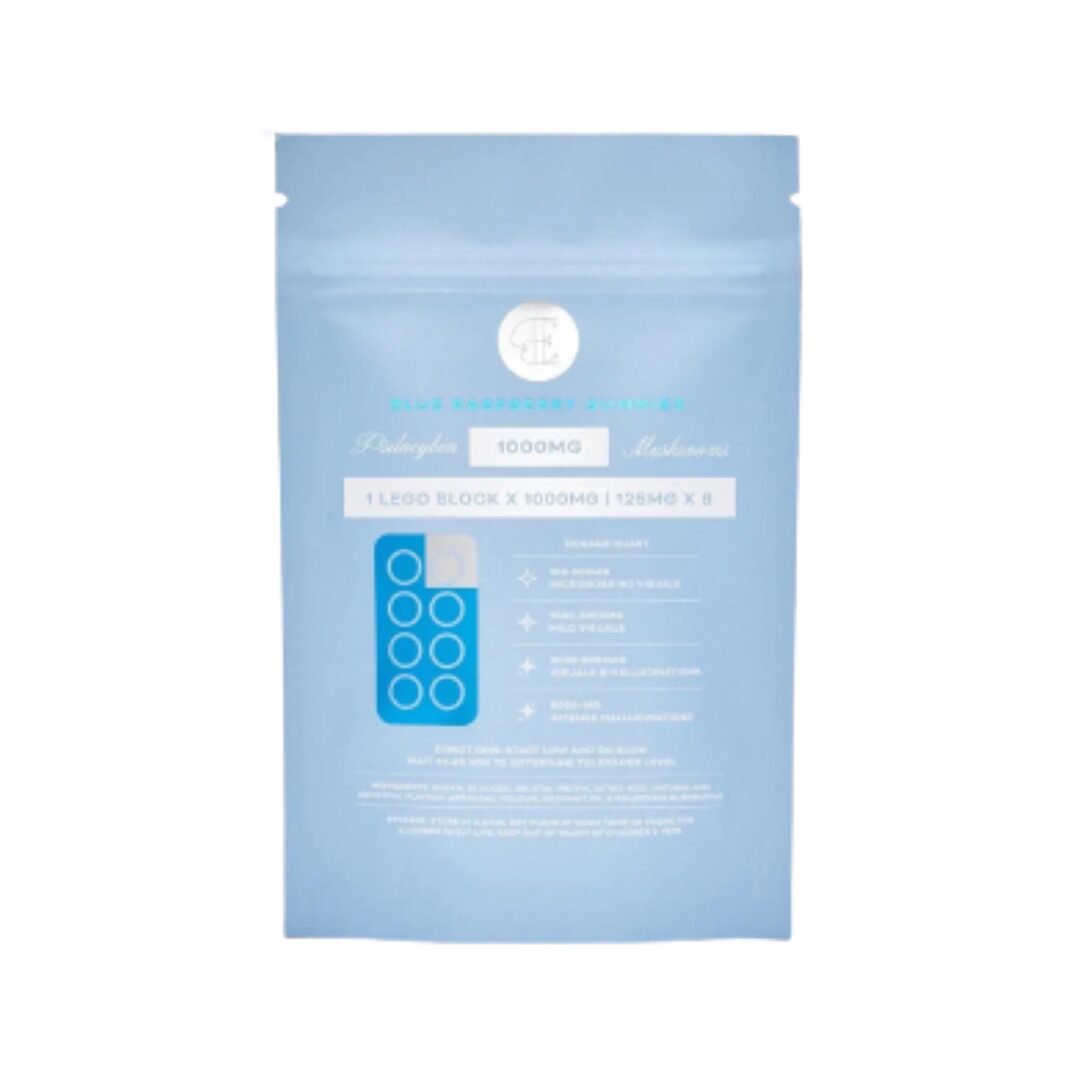 Euphoria Psychedelics - Lego Brick Blue Raspberry Gummies (1000mg) - Image 2