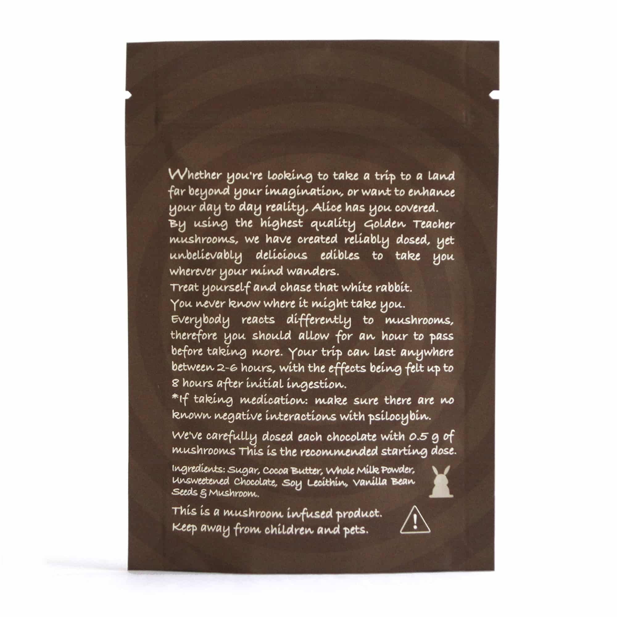 Alice Milk Chocolate Mushrooms (2500mg) - Image 2